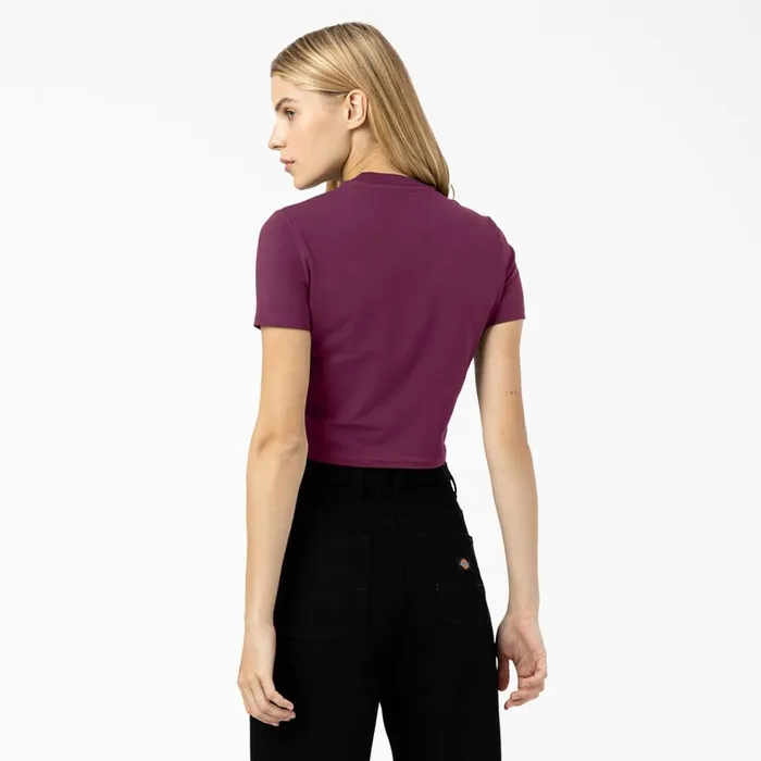 Women039s Maple Valley Logo Cropped TShirt Grape Wine Grape Wine gw9 Women Dickies Cropped Tops Women039s Maple Valley Logo Cropped TShirt Grape Wine Grape Wine gw9 Women Dickies Cropped Tops
