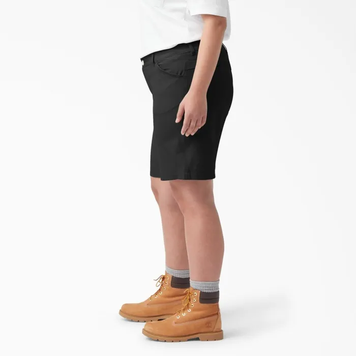 Women039s Plus Cooling Relaxed Fit Shorts 9034 Black Black bk Women Dickies Work Shorts Women039s Plus Cooling Relaxed Fit Shorts 9034 Black Black bk Women Dickies Work Shorts