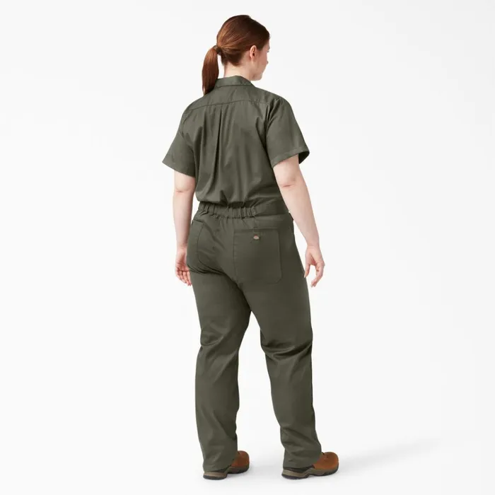 Women039s Plus FLEX Cooling TempiQ Short Sleeve Coveralls Moss Green Moss Green ms Women Dickies Coveralls Women039s Plus FLEX Cooling TempiQ Short Sleeve Coveralls Moss Green Moss Green ms Women Dickies Coveralls