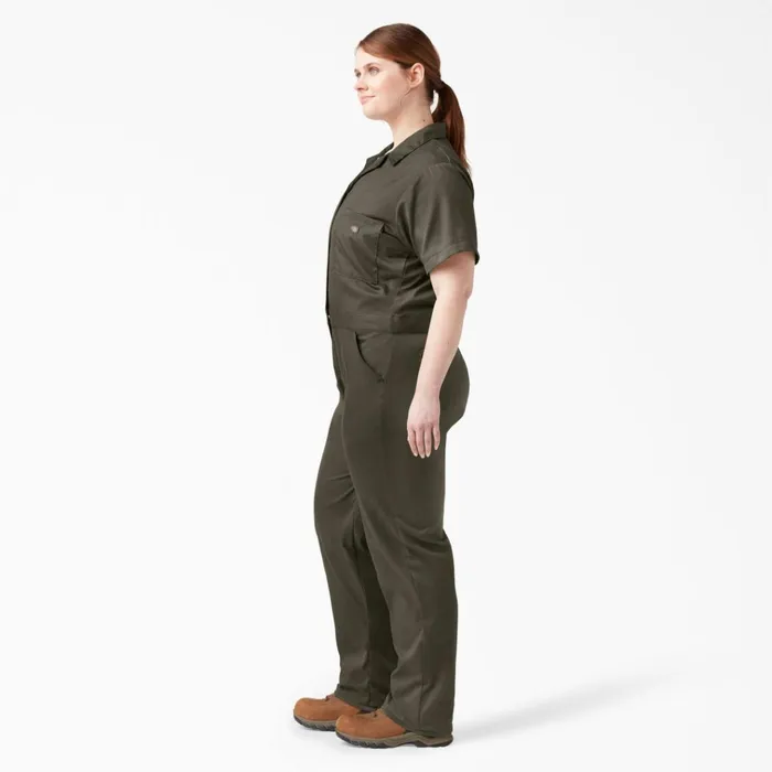 Women039s Plus FLEX Cooling TempiQ Short Sleeve Coveralls Moss Green Moss Green ms Women Dickies Coveralls Women039s Plus FLEX Cooling TempiQ Short Sleeve Coveralls Moss Green Moss Green ms Women Dickies Coveralls