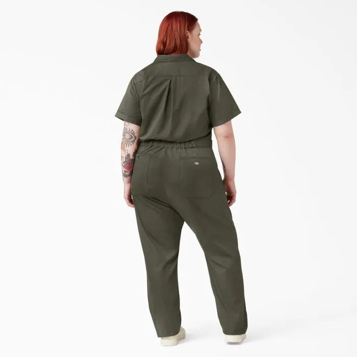 Women039s Plus FLEX Cooling TempiQ Short Sleeve Coveralls Moss Green Moss Green ms Women Dickies Coveralls Women039s Plus FLEX Cooling TempiQ Short Sleeve Coveralls Moss Green Moss Green ms Women Dickies Coveralls