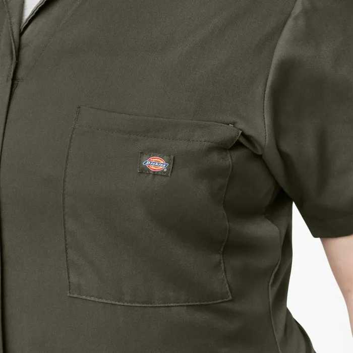 Women039s Plus FLEX Cooling TempiQ Short Sleeve Coveralls Moss Green Moss Green ms Women Dickies Coveralls Women039s Plus FLEX Cooling TempiQ Short Sleeve Coveralls Moss Green Moss Green ms Women Dickies Coveralls