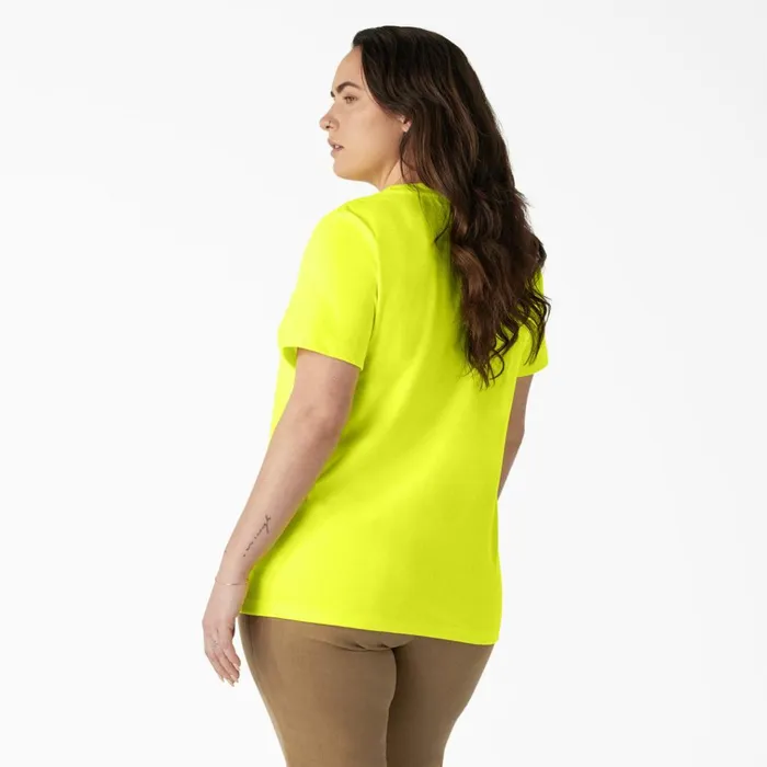 Women039s Plus Heavyweight Short Sleeve Pocket TShirt Bright Yellow Bright Yellow bwd Women Dickies TShirts Women039s Plus Heavyweight Short Sleeve Pocket TShirt Bright Yellow Bright Yellow bwd Women Dickies TShirts