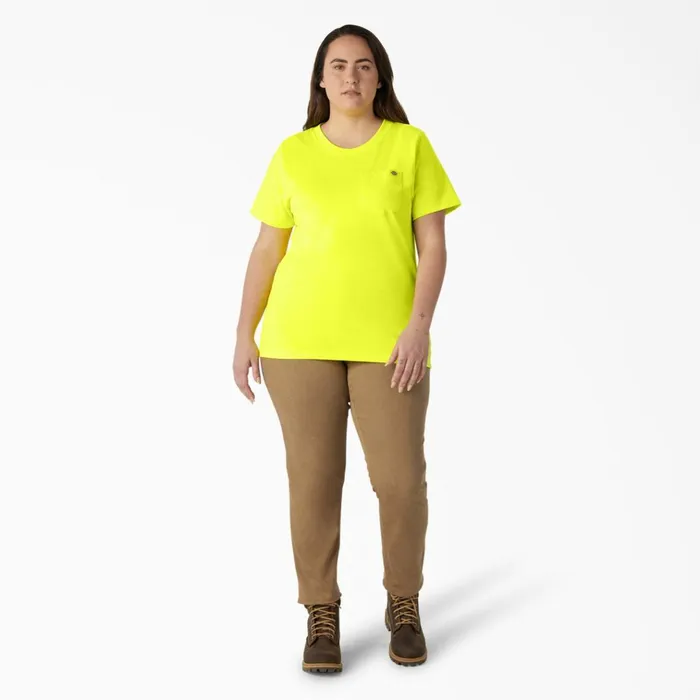 Women039s Plus Heavyweight Short Sleeve Pocket TShirt Bright Yellow Bright Yellow bwd Women Dickies TShirts Women039s Plus Heavyweight Short Sleeve Pocket TShirt Bright Yellow Bright Yellow bwd Women Dickies TShirts