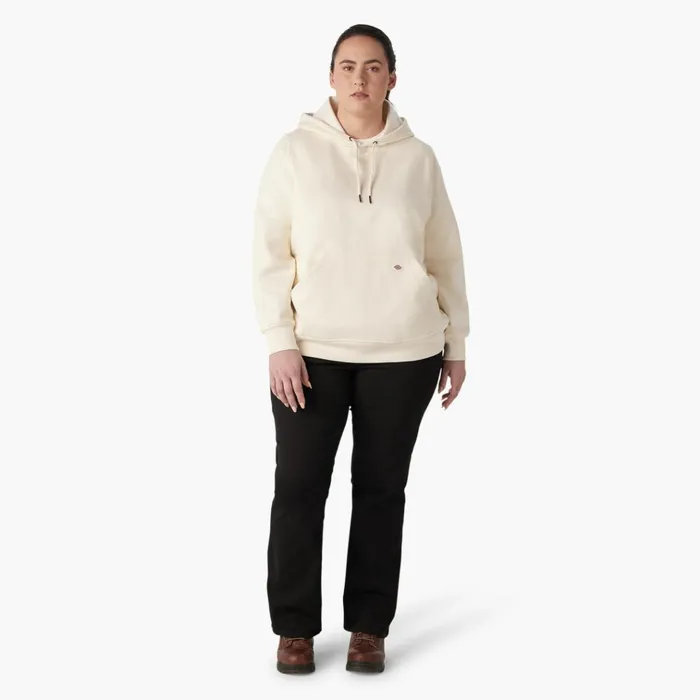 Women039s Plus Water Repellent Sleeve Logo Hoodie Antique White Antique White aw Women Dickies Hoodies and Sweatshirts Women039s Plus Water Repellent Sleeve Logo Hoodie Antique White Antique White aw Women Dickies Hoodies and Sweatshirts