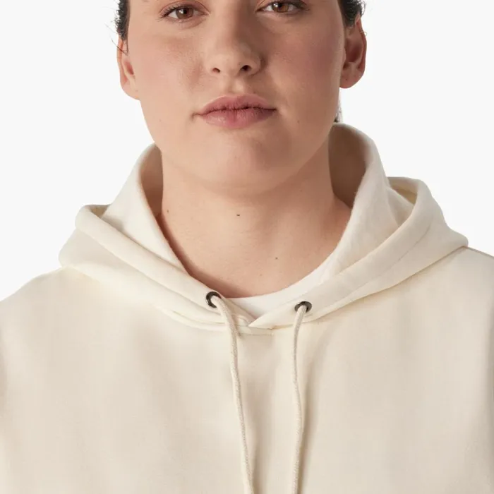 Women039s Plus Water Repellent Sleeve Logo Hoodie Antique White Antique White aw Women Dickies Hoodies and Sweatshirts Women039s Plus Water Repellent Sleeve Logo Hoodie Antique White Antique White aw Women Dickies Hoodies and Sweatshirts