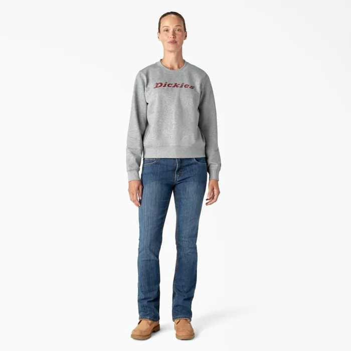 Women039s Water Repellent Logo Sweatshirt Heather GrayFired Brick Heather Grayfired Brick hgik Women Dickies Hoodies and Sweatshirts Women039s Water Repellent Logo Sweatshirt Heather GrayFired Brick Heather Grayfired Brick hgik Women Dickies Hoodies and Sweatshirts