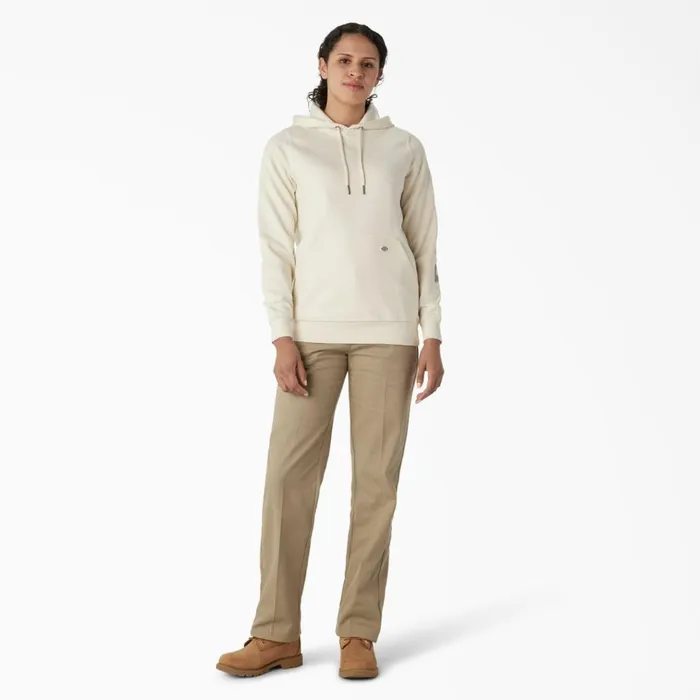 Women039s Water Repellent Sleeve Logo Hoodie Antique White Antique White aw Women Dickies Hoodies and Sweatshirts Women039s Water Repellent Sleeve Logo Hoodie Antique White Antique White aw Women Dickies Hoodies and Sweatshirts