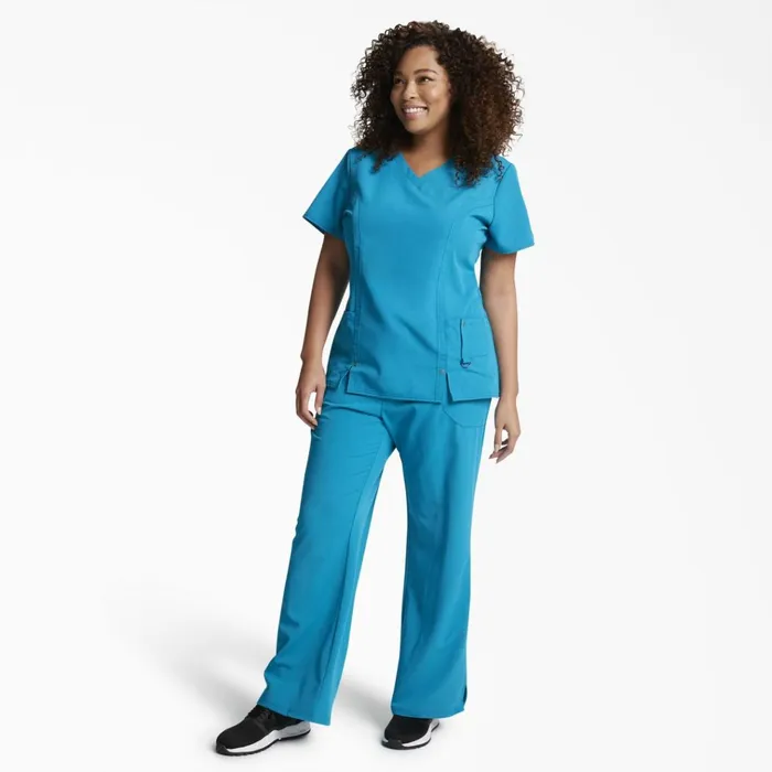 Women039s Xtreme Stretch VNeck Scrub Top Teal Teal dtl Women Dickies Scrubs Women039s Xtreme Stretch VNeck Scrub Top Teal Teal dtl Women Dickies Scrubs