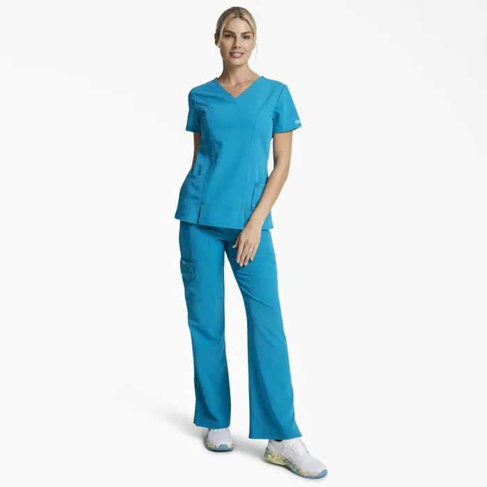 Women039s Xtreme Stretch VNeck Scrub Top Teal Teal dtl Women Dickies Scrubs Women039s Xtreme Stretch VNeck Scrub Top Teal Teal dtl Women Dickies Scrubs
