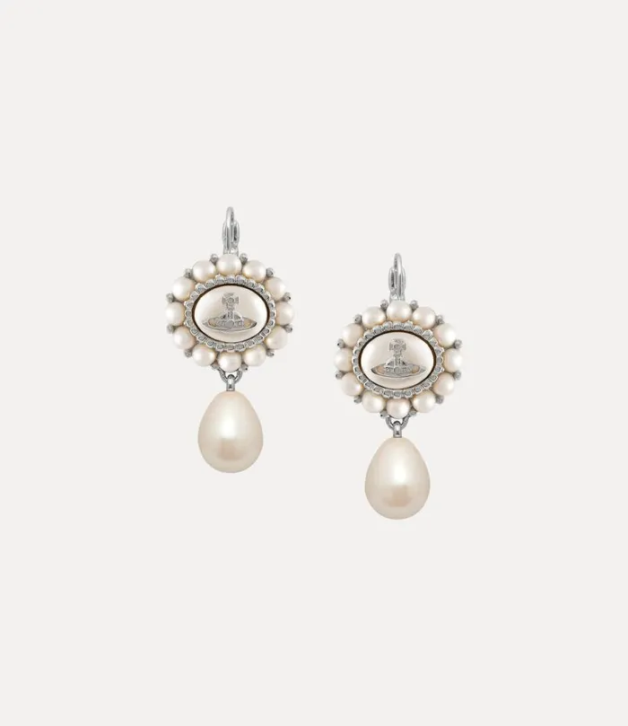 Women Amaya Drop Earrings Platinumcreamrosepearl Vivienne Westwood Earrings