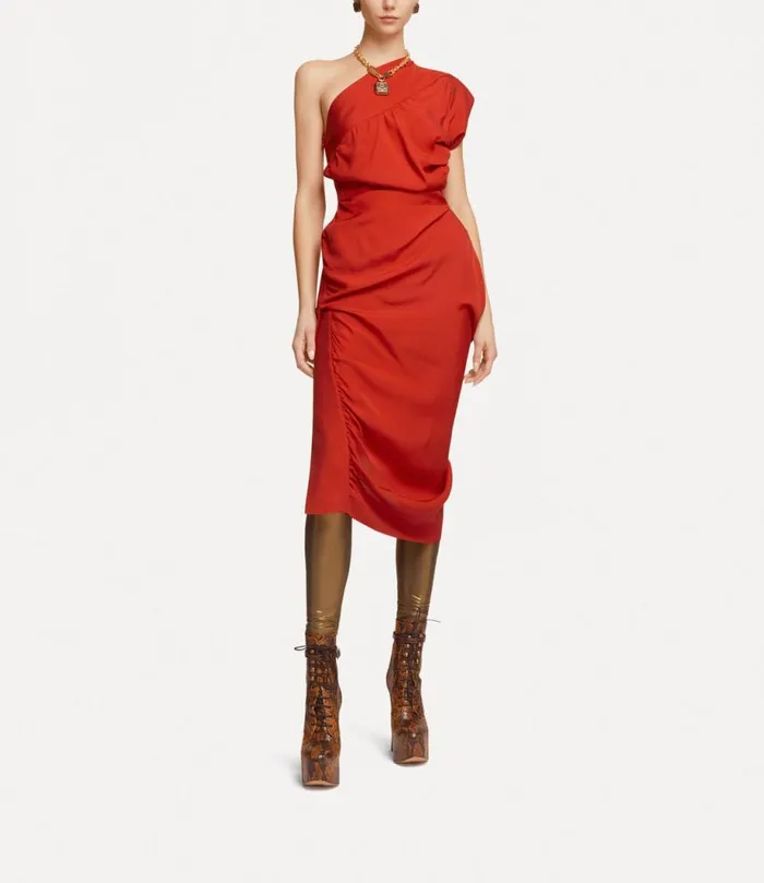 Women Andalouse Dress Red Vivienne Westwood Dresses Women Andalouse Dress Red Vivienne Westwood Dresses