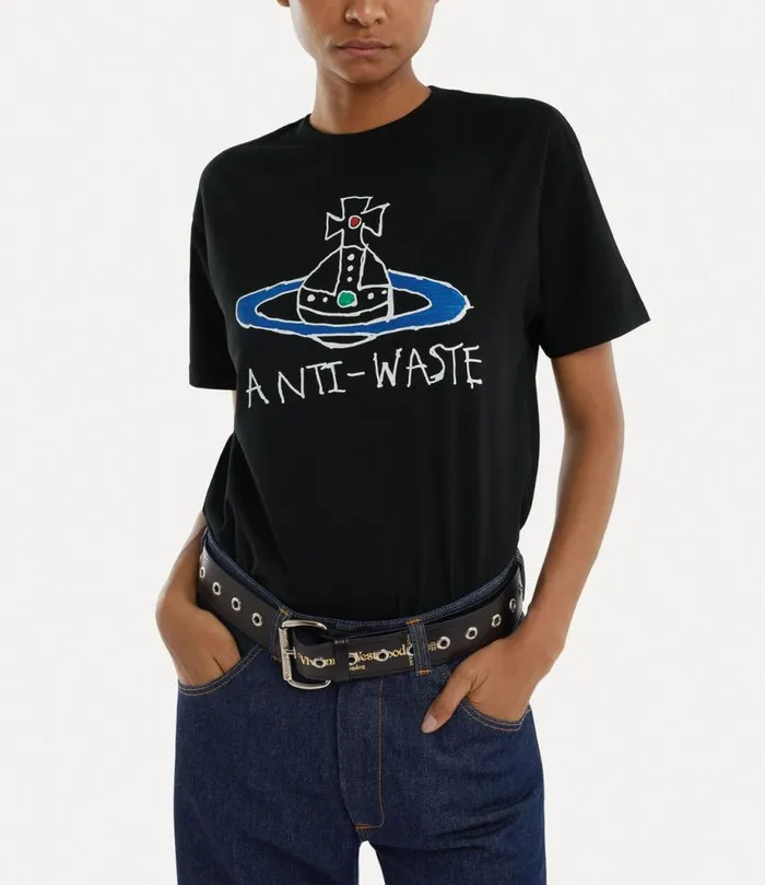 Women AntiWaste Classic Tshirt Black Vivienne Westwood Tops And Shirts Women AntiWaste Classic Tshirt Black Vivienne Westwood Tops And Shirts