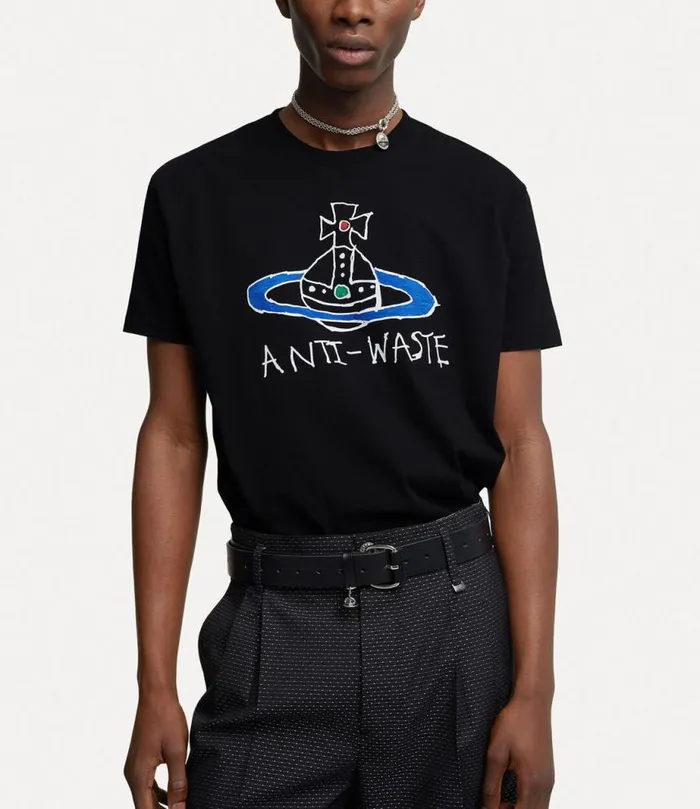 Women AntiWaste Classic Tshirt Black Vivienne Westwood Tops And Shirts Women AntiWaste Classic Tshirt Black Vivienne Westwood Tops And Shirts