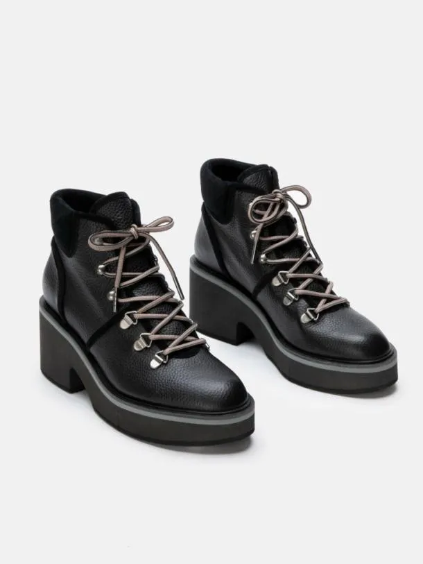 Women ATLAS Black Clergerie Ankle Boots