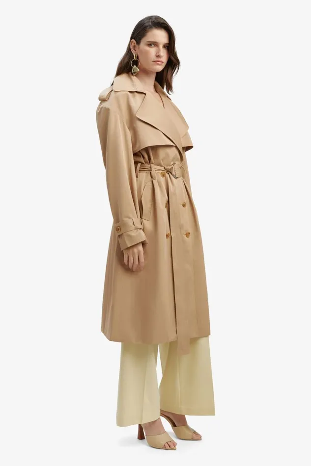 Women Bardot Coats Halle Trench Coat In Tan Women Bardot Coats Halle Trench Coat In Tan