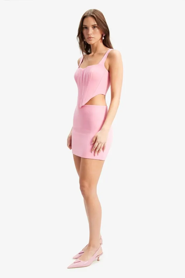 Women Bardot Corsets Corset Bustier In Candy Pink Women Bardot Corsets Corset Bustier In Candy Pink