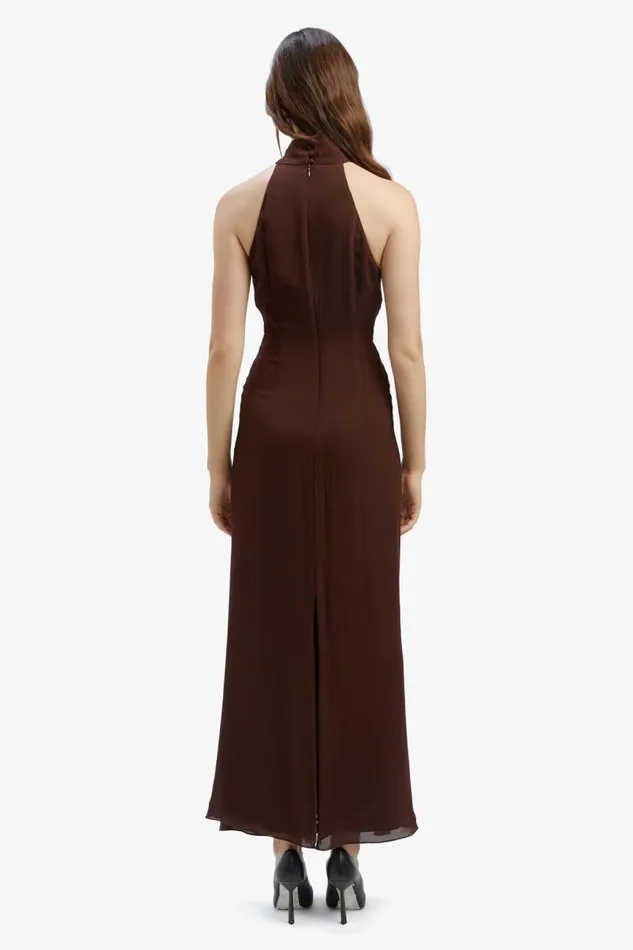 Women Bardot Day To Night Dresses Ola Maxi Dress In Chocolate Women Bardot Day To Night Dresses Ola Maxi Dress In Chocolate