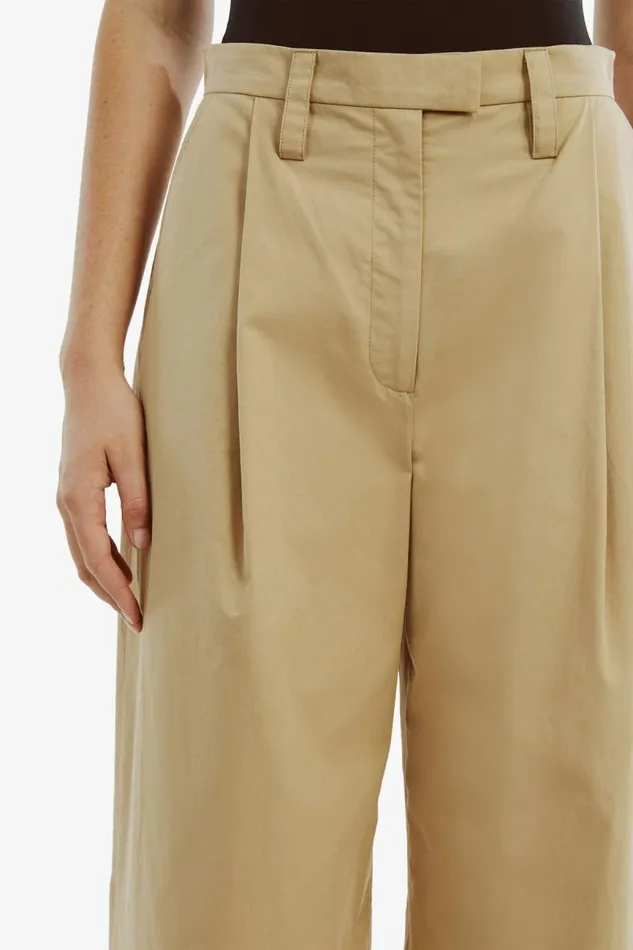 Women Bardot Pants Faith Relaxed Pant In Beige Women Bardot Pants Faith Relaxed Pant In Beige
