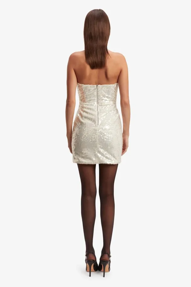 Women Bardot Party Dresses Jinxa Sequin Mini Dress In Nude Sqn Women Bardot Party Dresses Jinxa Sequin Mini Dress In Nude Sqn