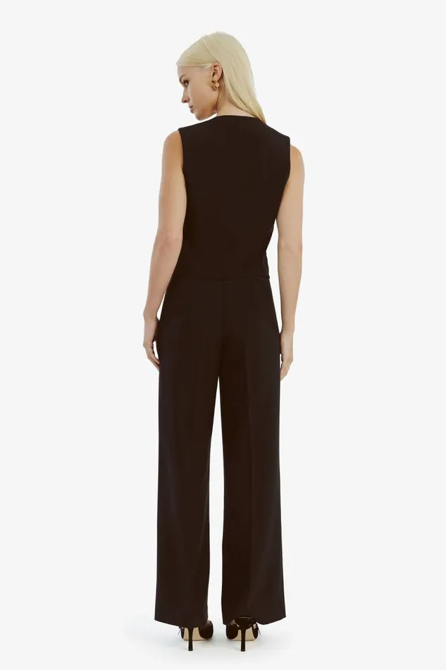 Women Bardot Party Tops Marla Longline Vest In Black Women Bardot Party Tops Marla Longline Vest In Black