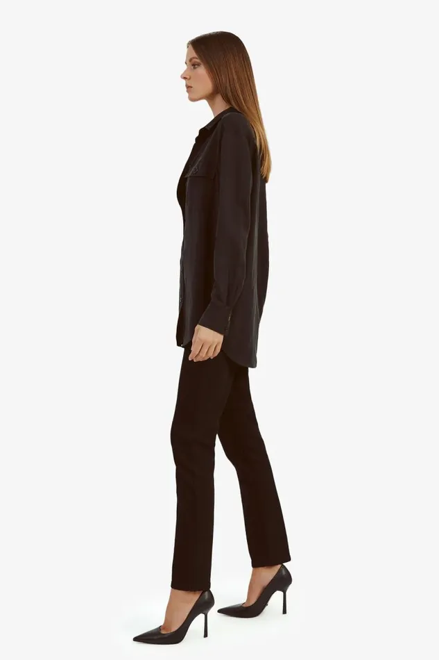 Women Bardot Shirts and Blouses Albee Lightweight Shirt In Black Women Bardot Shirts and Blouses Albee Lightweight Shirt In Black