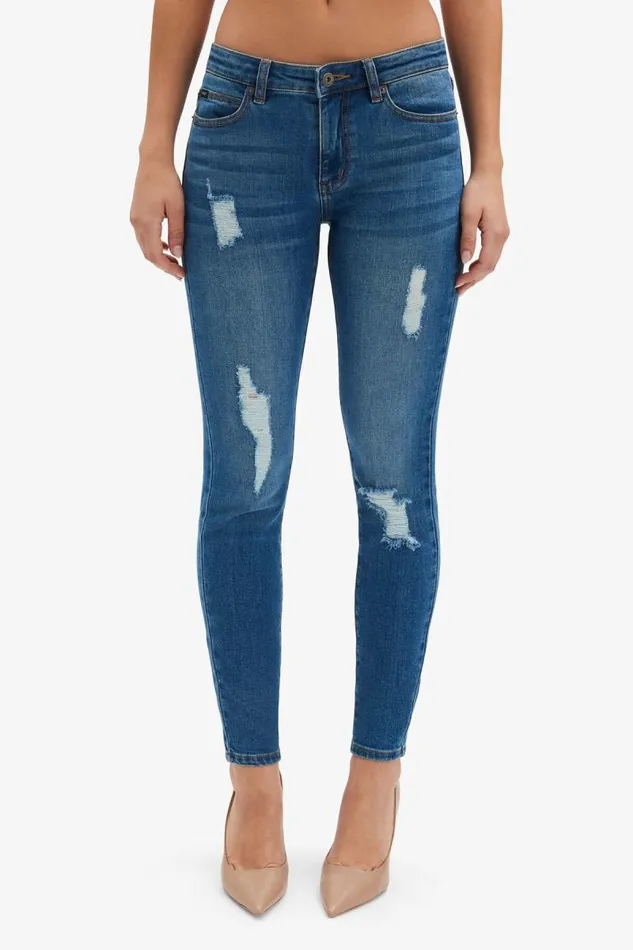 Women Bardot Skinny Jean Kate Hipster Jeans In Dark Denim Women Bardot Skinny Jean Kate Hipster Jeans In Dark Denim