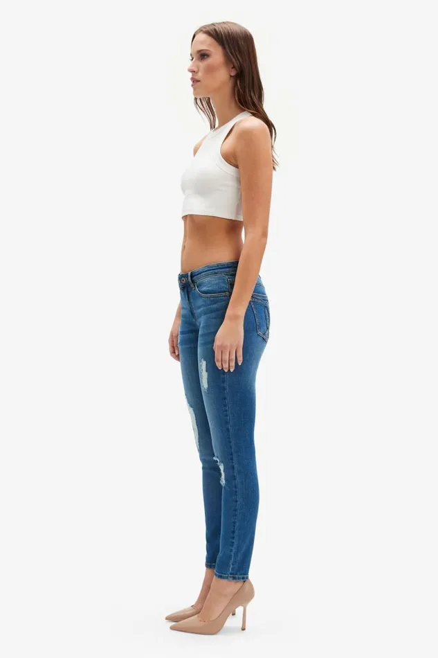 Women Bardot Skinny Jean Kate Hipster Jeans In Dark Denim Women Bardot Skinny Jean Kate Hipster Jeans In Dark Denim