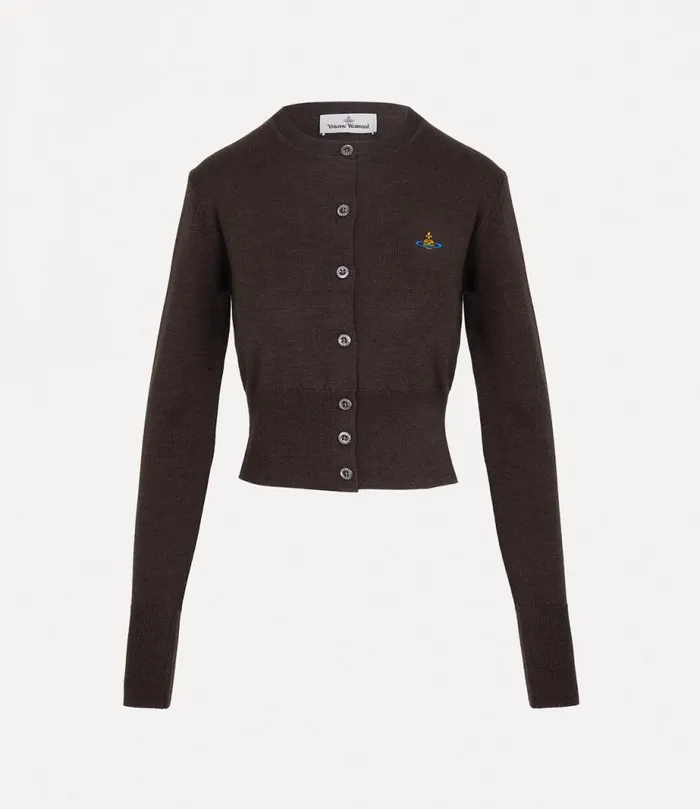 Women Bea Cropped Cardi Brown Vivienne Westwood Knitwear