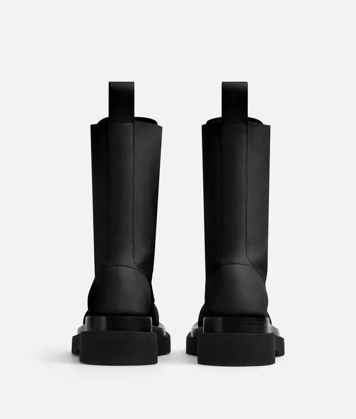 Women Bottega Veneta Boots Lug LaceUp Boot Black