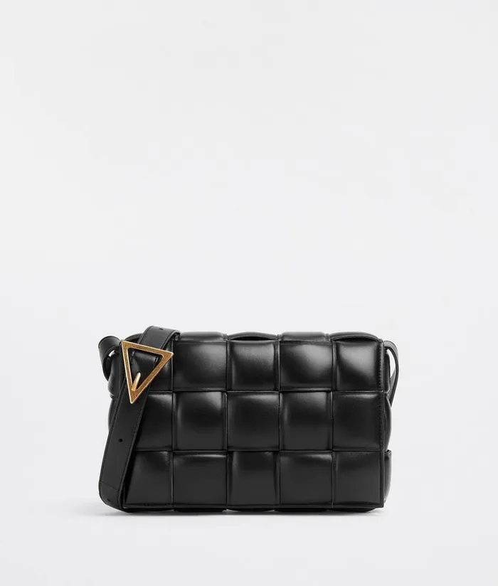 Women Bottega Veneta Crossbody Padded Cassette Black