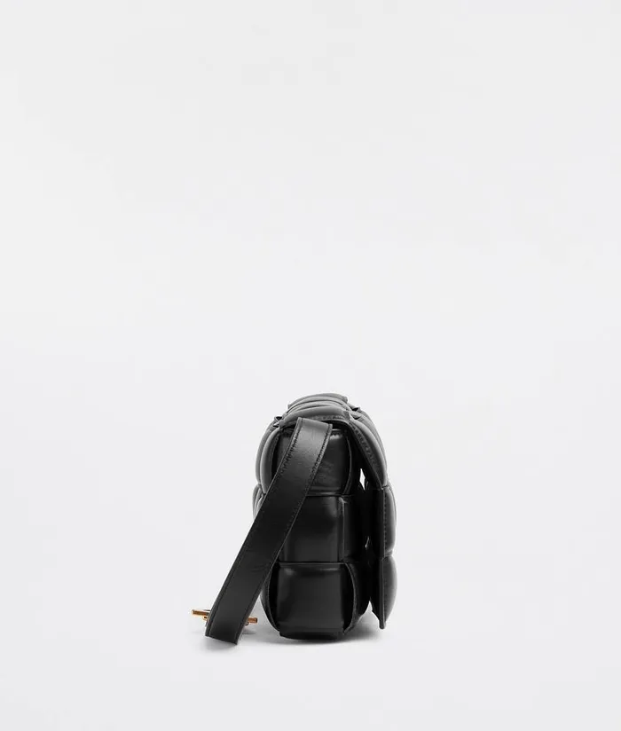 Women Bottega Veneta Crossbody Padded Cassette Black