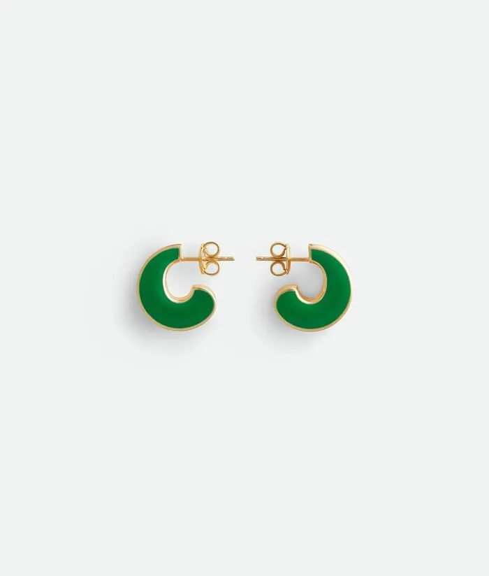 Women Bottega Veneta Earrings H Beam Small Earrings Parakeet