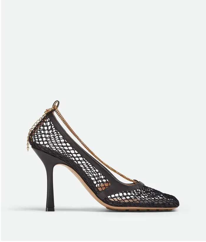 Women Bottega Veneta Pumps Stretch Pump Nero