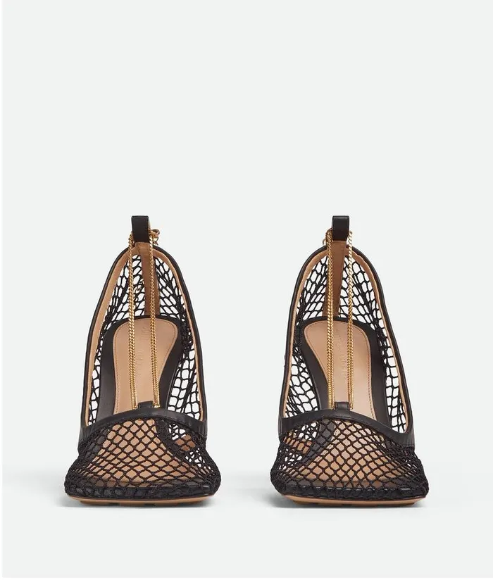 Women Bottega Veneta Pumps Stretch Pump Nero