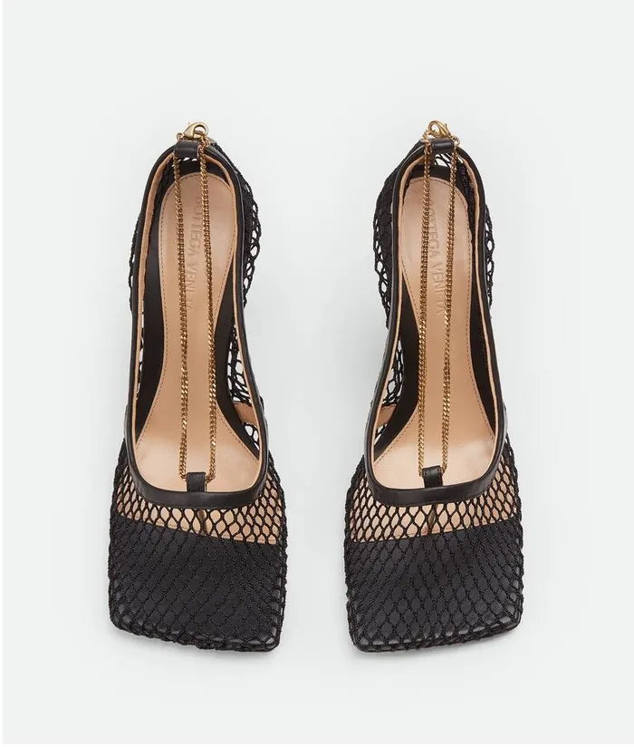Women Bottega Veneta Pumps Stretch Pump Nero