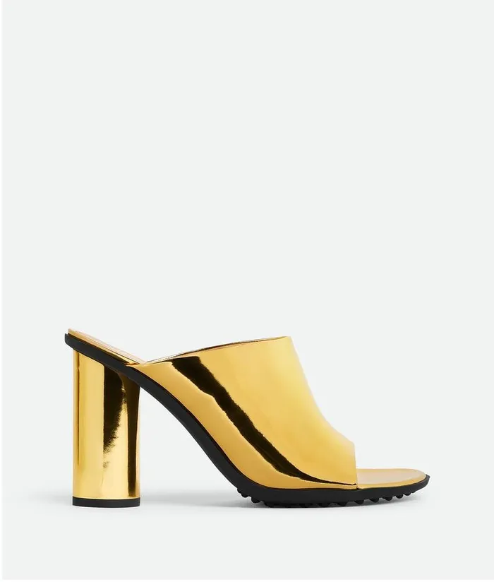 Women Bottega Veneta Sandals Atomic Mule Gold