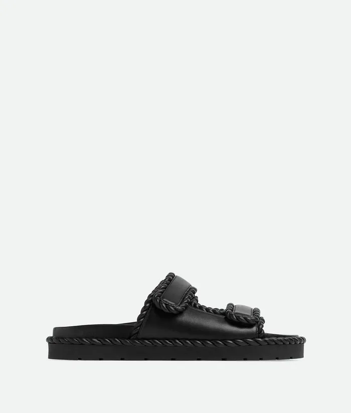 Women Bottega Veneta Sandals Jack Flat Mule Black