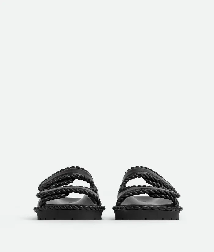 Women Bottega Veneta Sandals Jack Flat Mule Black
