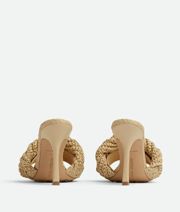 Women Bottega Veneta Sandals Lido Mule Cane Sugar