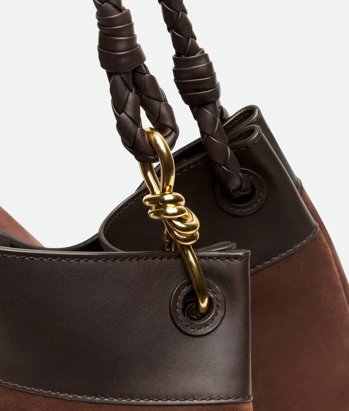 Women Bottega Veneta Shopper Maxi Parachute Brownfondant