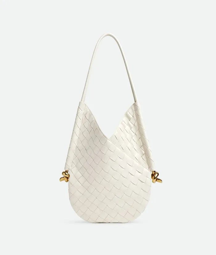 Women Bottega Veneta Shoulder Small Solstice White