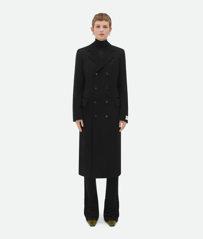 Women Bottega Veneta Trousers And Shorts Matt Viscose Jersey Flared Trousers Black