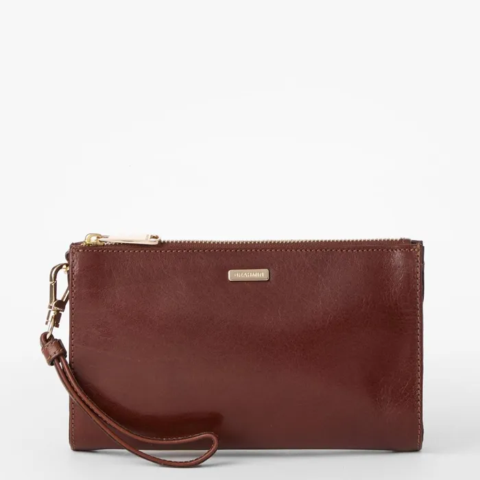 Women Brahmin Clutches Daisy Cognac Topsail