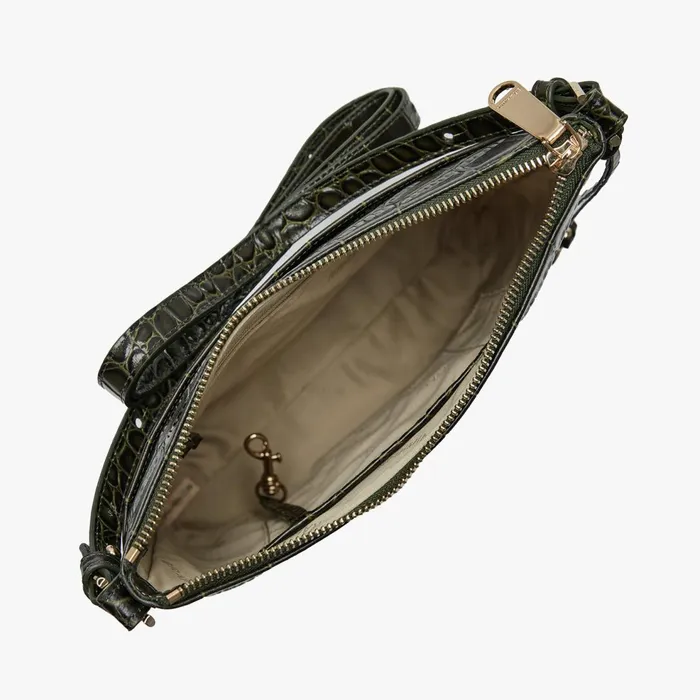 Women Brahmin Crossbodies Katie Matcha Green Baize Women Brahmin Crossbodies Katie Matcha Green Baize