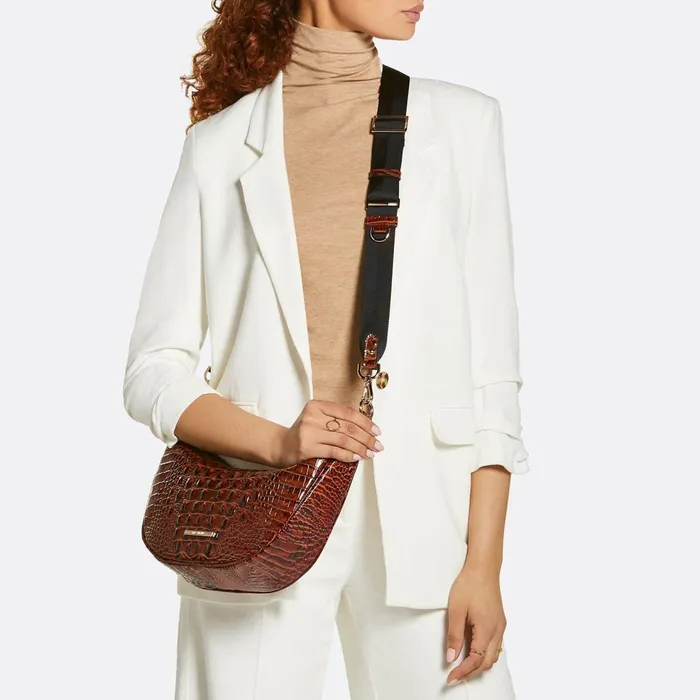 Women Brahmin Crossbodies Percy Tropic Blue Melbourne Women Brahmin Crossbodies Percy Tropic Blue Melbourne