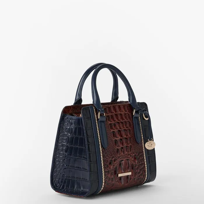 Women Brahmin Satchels Cami Navy Vesper Women Brahmin Satchels Cami Navy Vesper