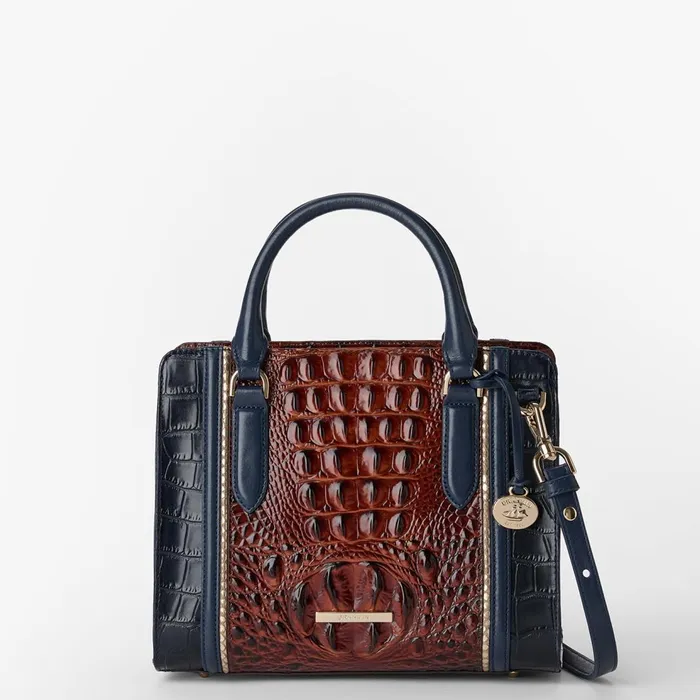 Women Brahmin Satchels Cami Navy Vesper Women Brahmin Satchels Cami Navy Vesper