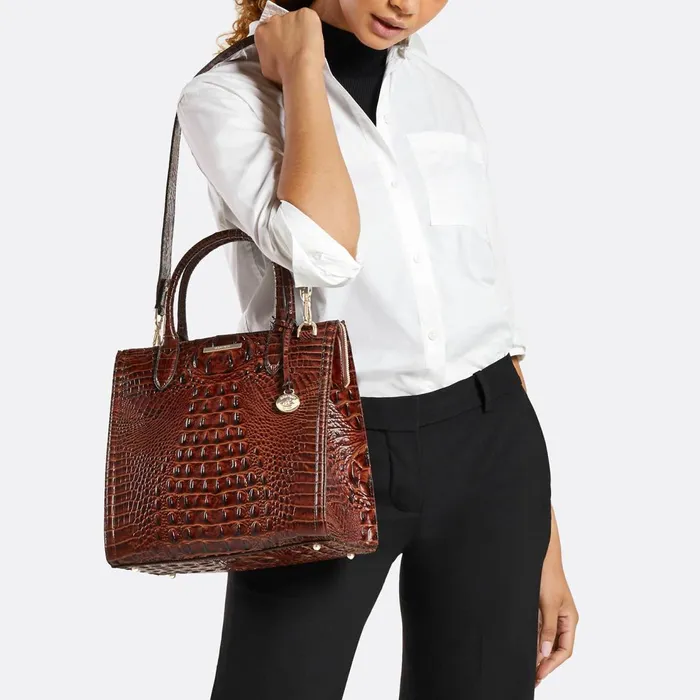 Women Brahmin Satchels Caroline Onyx Melbourne Women Brahmin Satchels Caroline Onyx Melbourne
