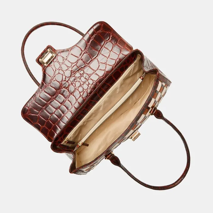 Women Brahmin Satchels Dayan Pecan Edgewater Women Brahmin Satchels Dayan Pecan Edgewater